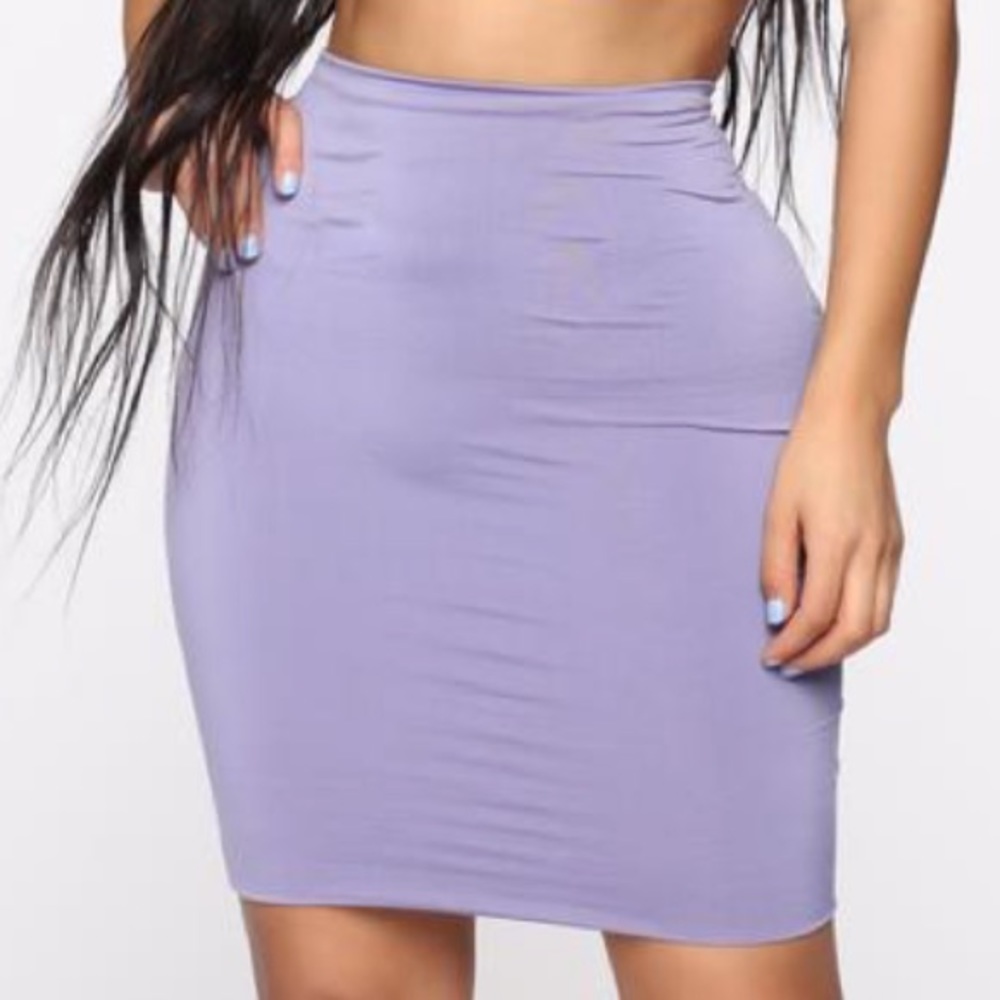 Fashion Nova See it in your eyes lavender skirt